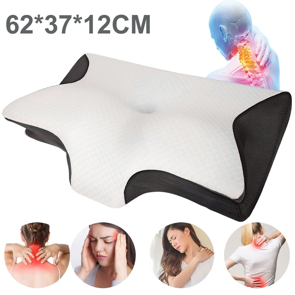 Orthopedic Memory Foam Pillow Ergonomic Shape for Cervical Neck & Shoulder Pain
