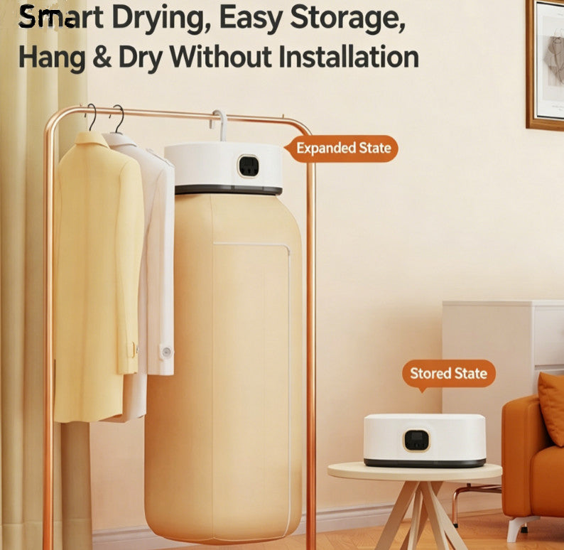 Collapsible Dryer Automatic Ironing  Machine Button Operated Portable Dryer