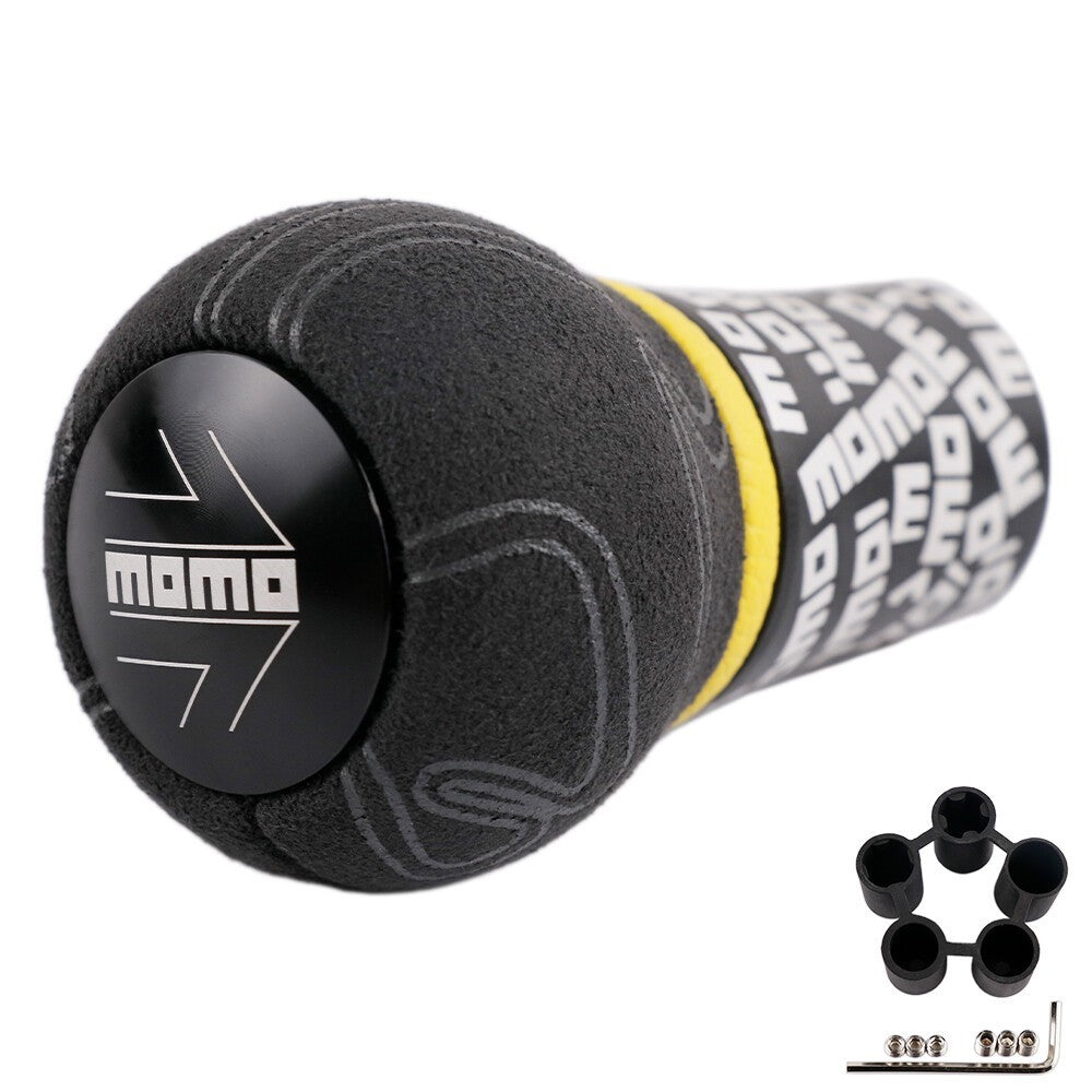 For momo Ultra Graffiti Aluminum leather Manual Gear Stick Shift Knob Shifter