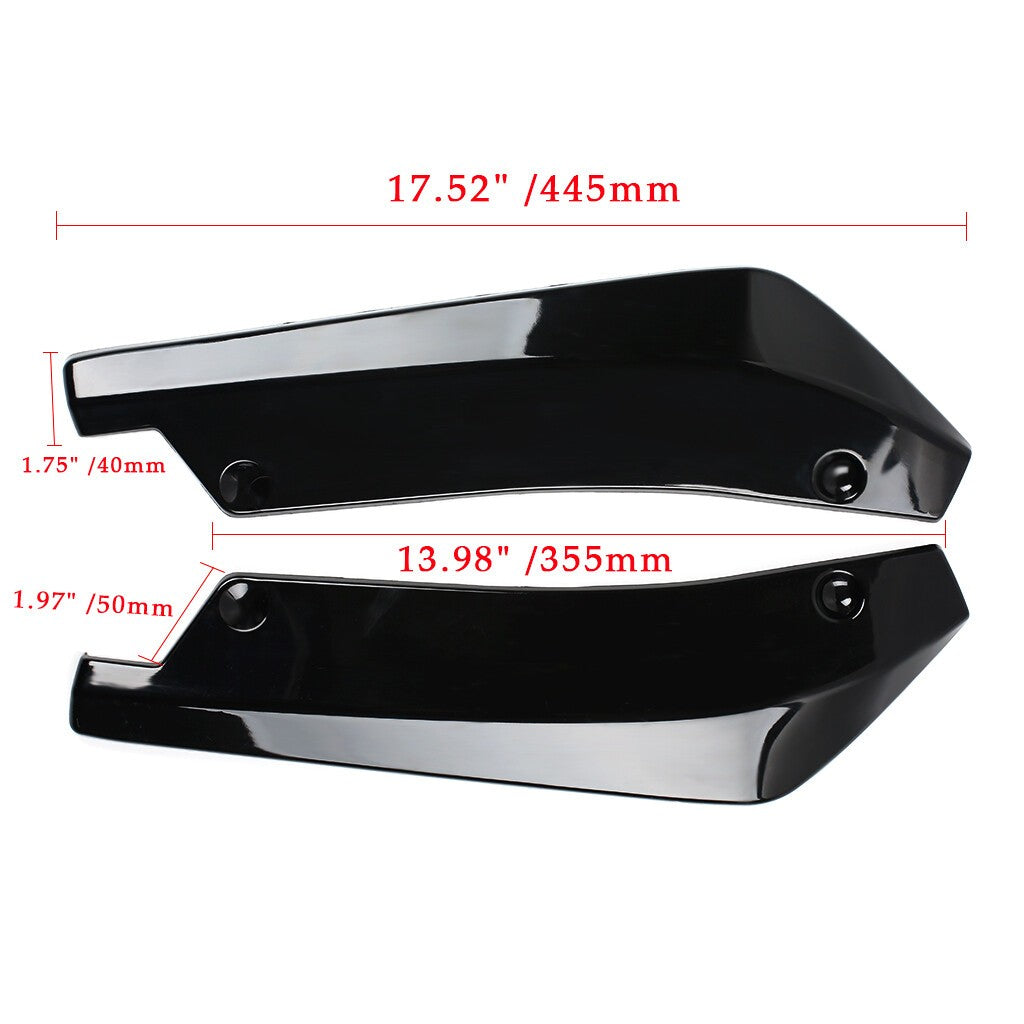 Universal Rear Bumper Corner Lip Splitter Diffuser Body Kit Black Replacement UK