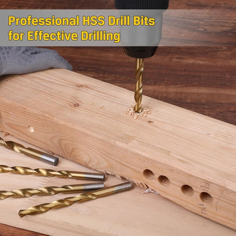 99PC Cobalt Drill Bits Set for Stainless Steel Metal HSS -Co Cobalt Bit Titanium