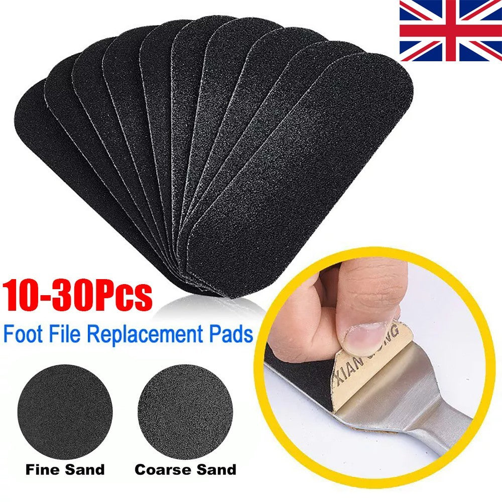 10x Foot File Replacement Pads Corns Callus Removal Pedicure File Refill Pad