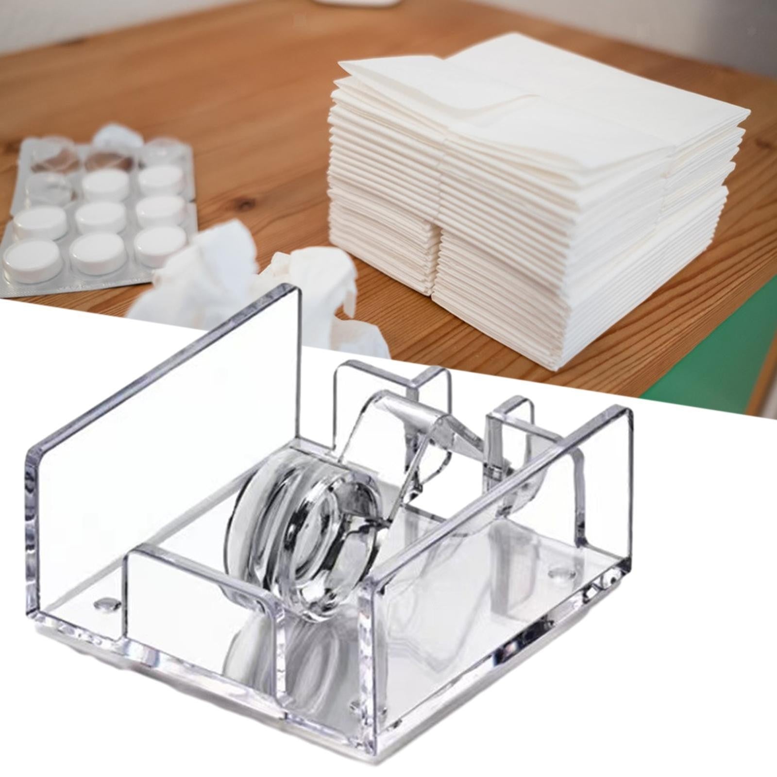 Napkin Dispenser with Weighted Arm Organizer Memos Tissue Dispenser Tissue Rack