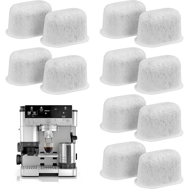 12 Pcs Water Filter Inserts for Ninja Luxe Cafe Espresso Machines Carbon Filters
