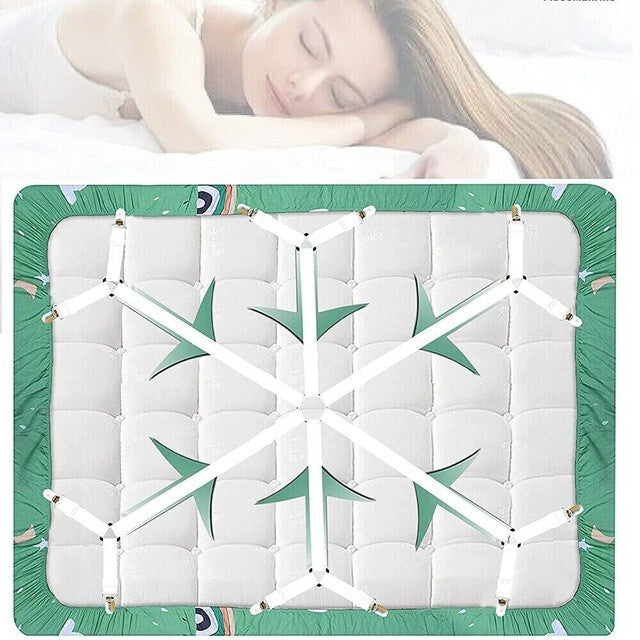 Bed Mattress Sheet Clips Holders Fasteners Grippers Straps Suspender Fitted NEW