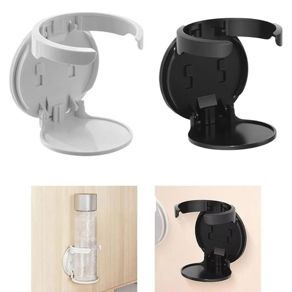 Portable Durable Wall-Mounted Cup Holder Foldable Self-Adhesive Drink Holder