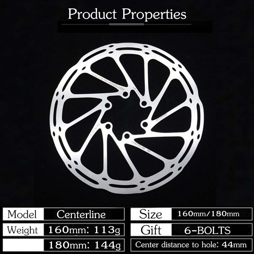 AVID CENTERLINE DISC BRAKE ROTOR 140/160/180/203MM 6 BOLT STYLE UK New