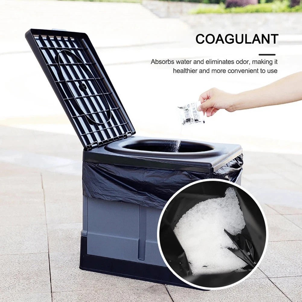12pcs Poo Powder Camping Toilet Chemicals Eco Absorbent Gel Waste Deodorizing