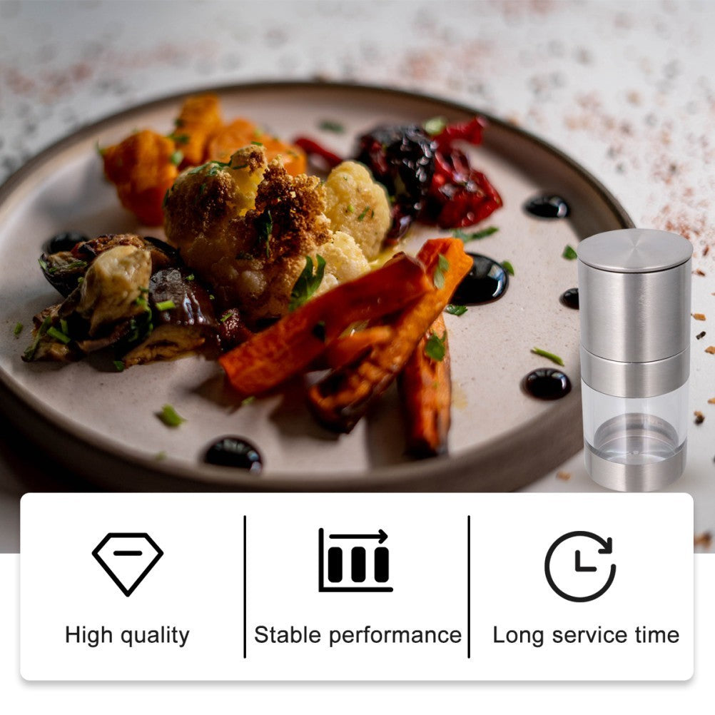 1Pc Stainless Steel Manual Pepper Mill Sauce Grinder Pepper Mill Kitchen Tool