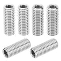 6Pcs M12x M8x30mm Male to Female Thread Repair Insert, Silver Tone