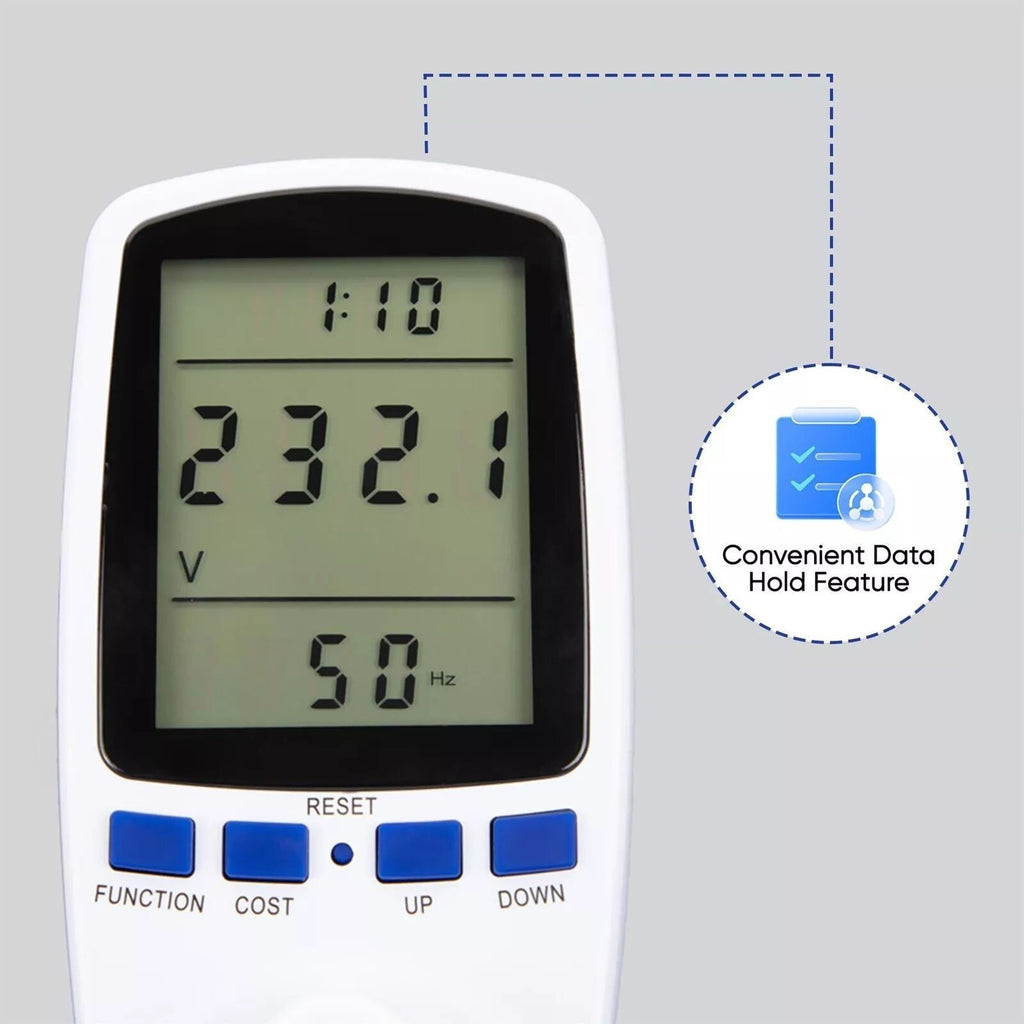 Electricity Power Consumption Meter Energy Monitor Watt Analyzer Kwh UK Plug-in