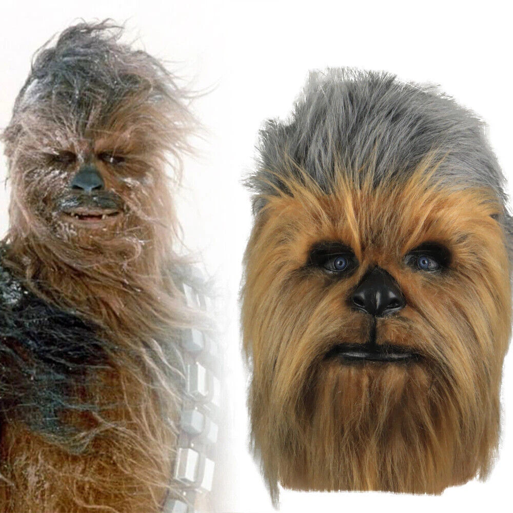 Halloween Star Wars Chewbacca Full Head Mask Chewie Masquerade Party Headgear