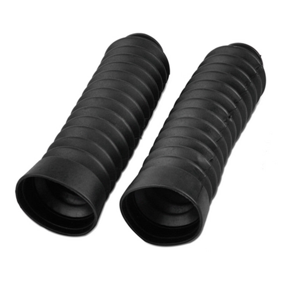 2 Pack Motorcycle Rubber Front Fork Dust Cover Shock Absorber Black
