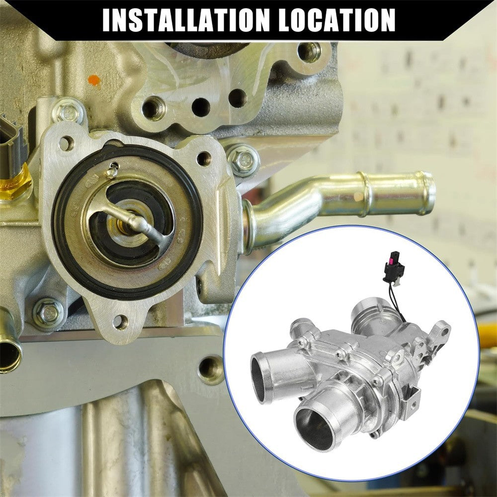Aluminum Thermostat Housing Assy For Jaguar XE XF XJ F-Type Land Rover LR062498