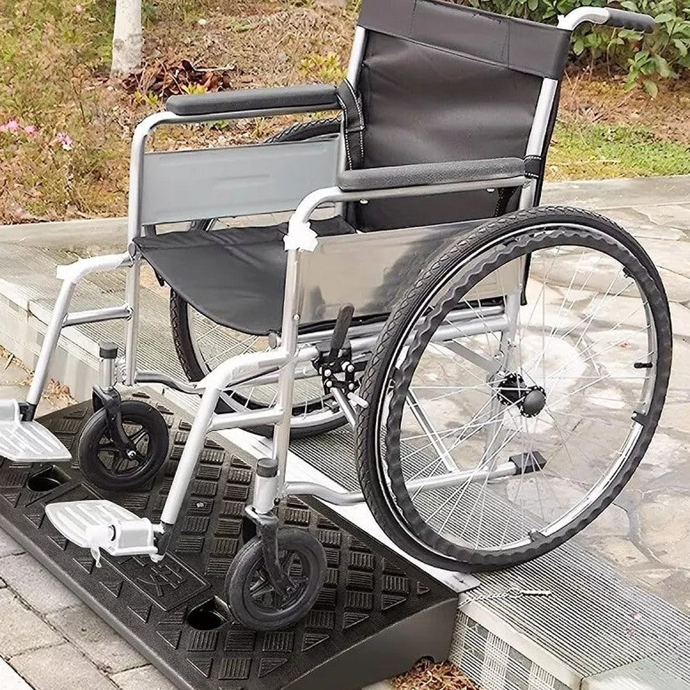 2X 50cm Heavy Duty Rubber Kerb Ramps for HGV Caravans Lorry Car Truck Wheelchair