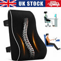 Lumbar Back Support Cushion Wheelchair Office Chair Pillow Memory Foam Car Seat.