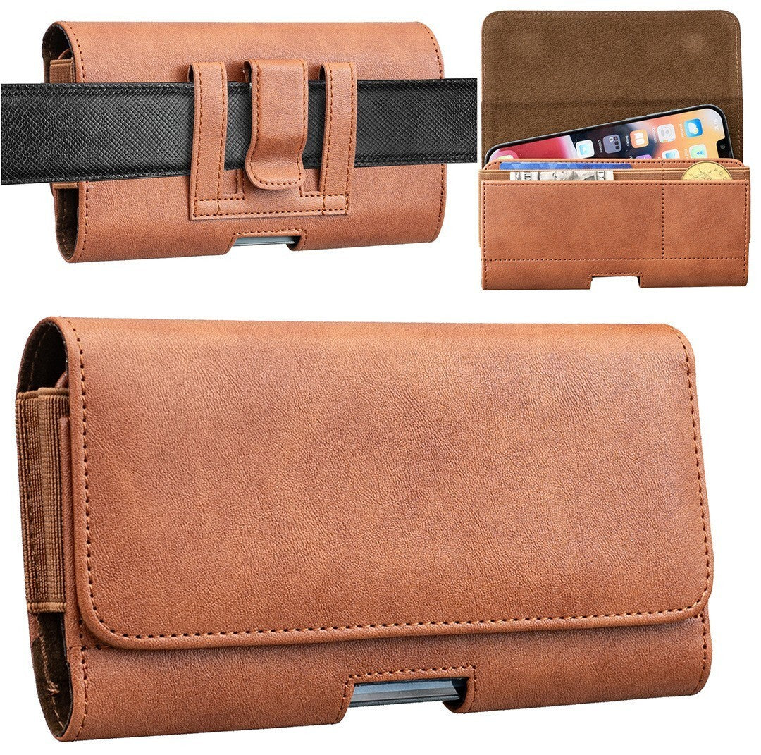 Universal mobile phone belt clip pouch bag wallet purse leather holster case