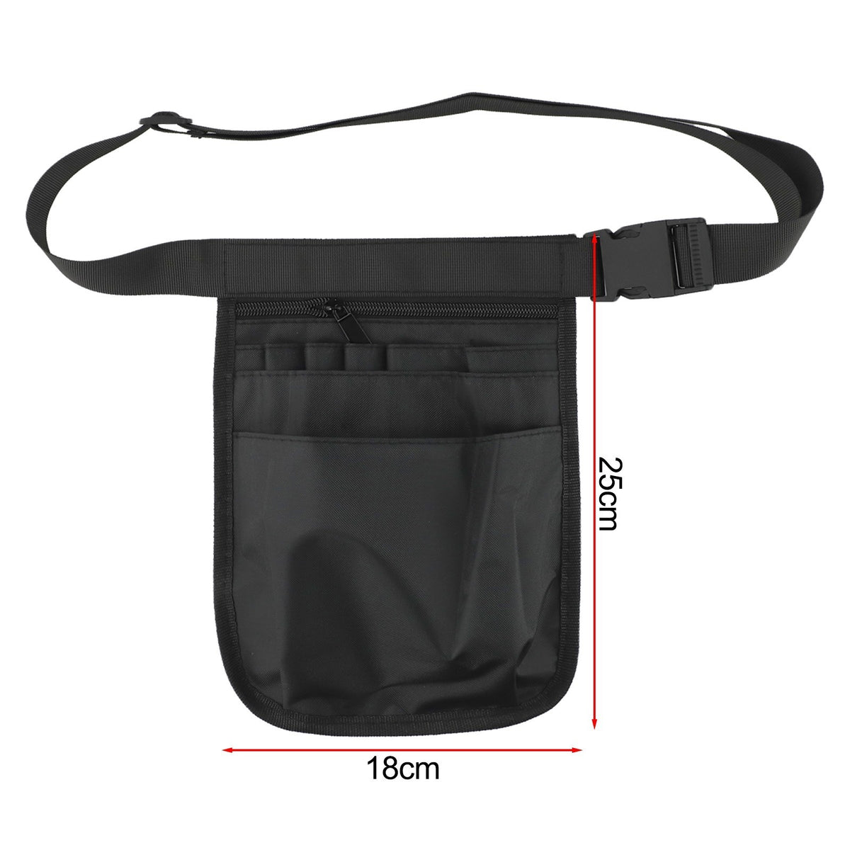 Lightweight Waterproof Waist Bag with Various Pockets for Organization
