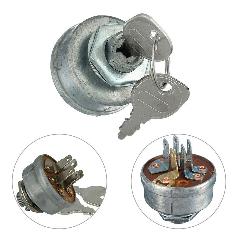 5 Spade Ignition Switch Lawn Mower Part Ride On Mower Lawn Tractor With 2 Keys
