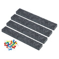 8Pcs Felt Bulletin Board Bar Strip Self Adhesive Wall Pin Board Dark Gray
