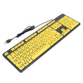 104 Keys Large Print Computer Keyboard For Seniors Comfortable Typing