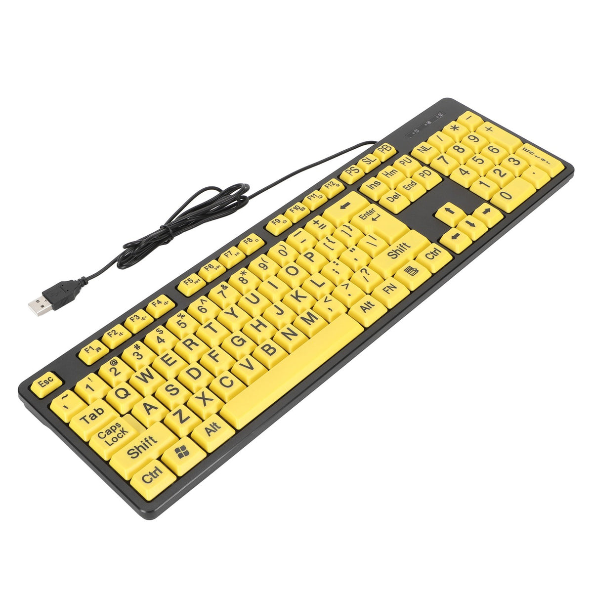 104 Keys Large Print Computer Keyboard For Seniors Comfortable Typing