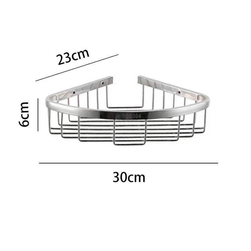Hudson Reed Deep Corner Single Tier Shower Basket Solid Stainless steel Bathroom