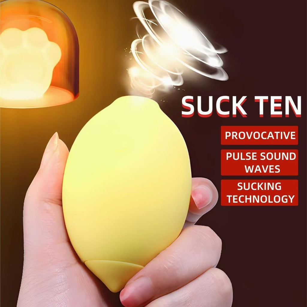 Lemon Suck Toy – Vacuum Clitoris Stimulator & Vibrator for Women w/ Lubricant