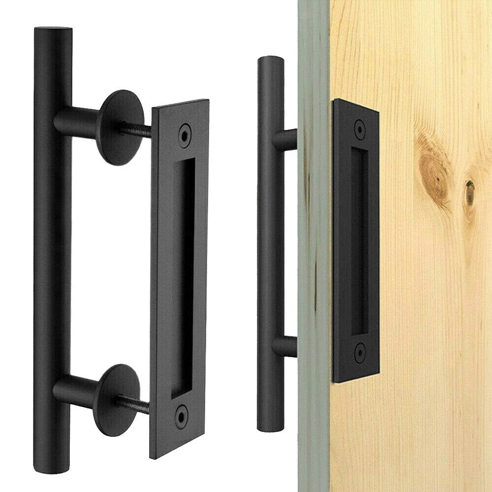 12" Sliding Barn Door Handle Sliding Door Handle Pull and Flush Gate Hardware
