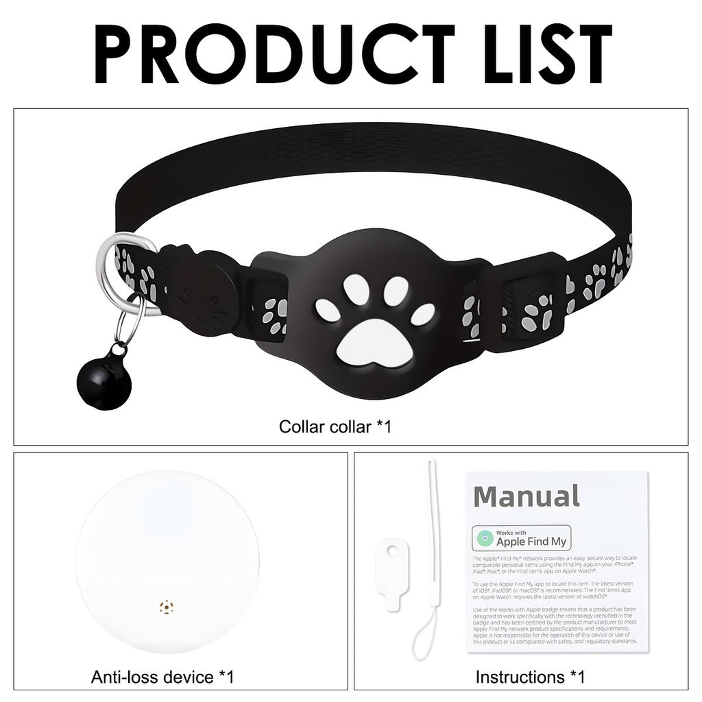 Cat Tracker Finder GPS Collar Waterproof Electronic Pet Locator for iOS Android