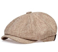 *Men* Cotton Newsboy Hat Retro Baker Boy Gatsby Cabbie Beret Flat Cap Casual Hat