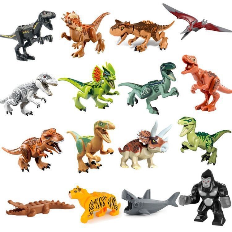 20Pcs Dinos fit Jurassic World Lego Dinosaur Tyrannosaurus TRex Park Raptor