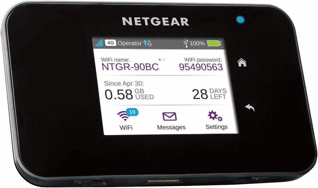 Unlocked Netgear AC810S 600Mbps 4G LTE Wi-Fi Router + Antenna Portable Hotspot