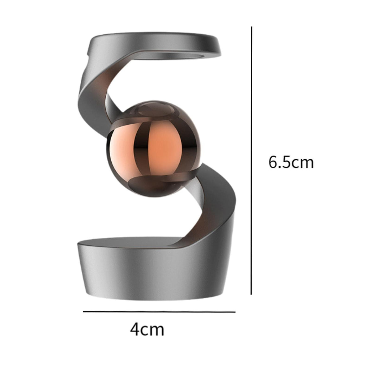 Gravity Defying Kinetic Desk Toy Metal for Adults Desktop Rotating Gyroscope
