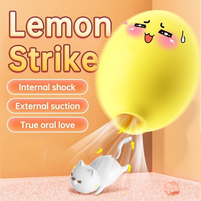 Lemon Suck Toy – Vacuum Clitoris Stimulator & Vibrator for Women w/ Lubricant