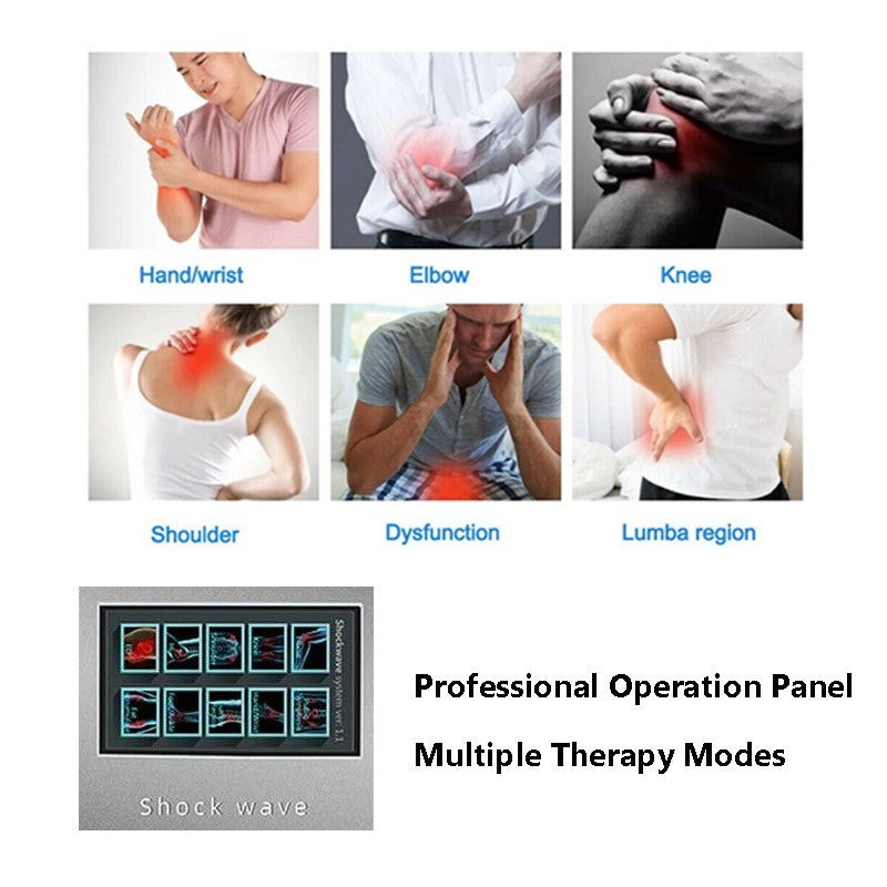 ESWT Focused Shockwave Therapy Machine Relieve Muscle Pain ED Treatment Handheld