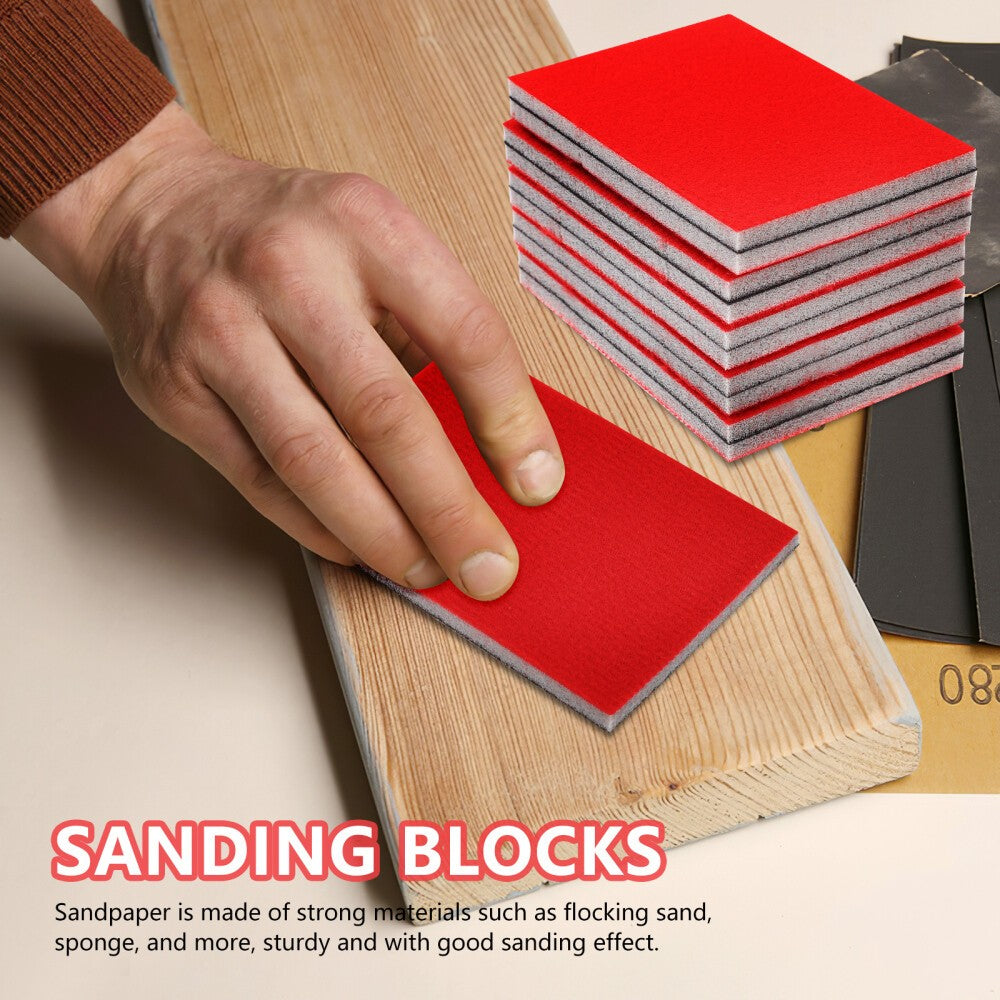 20 Pcs Sandpapers Sanding Sponge Sanding Pads Foam Fine Sanding Pads