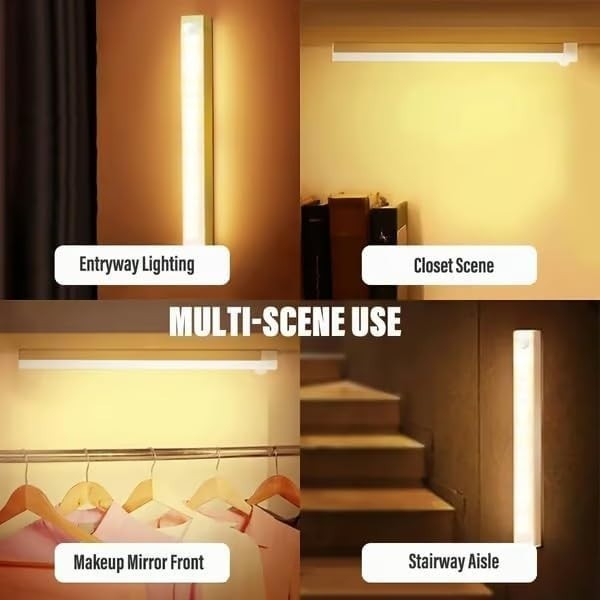 Punch-Free Smart Sensor Magnetic Rechargeable LED Lights Sensor Light Indoor