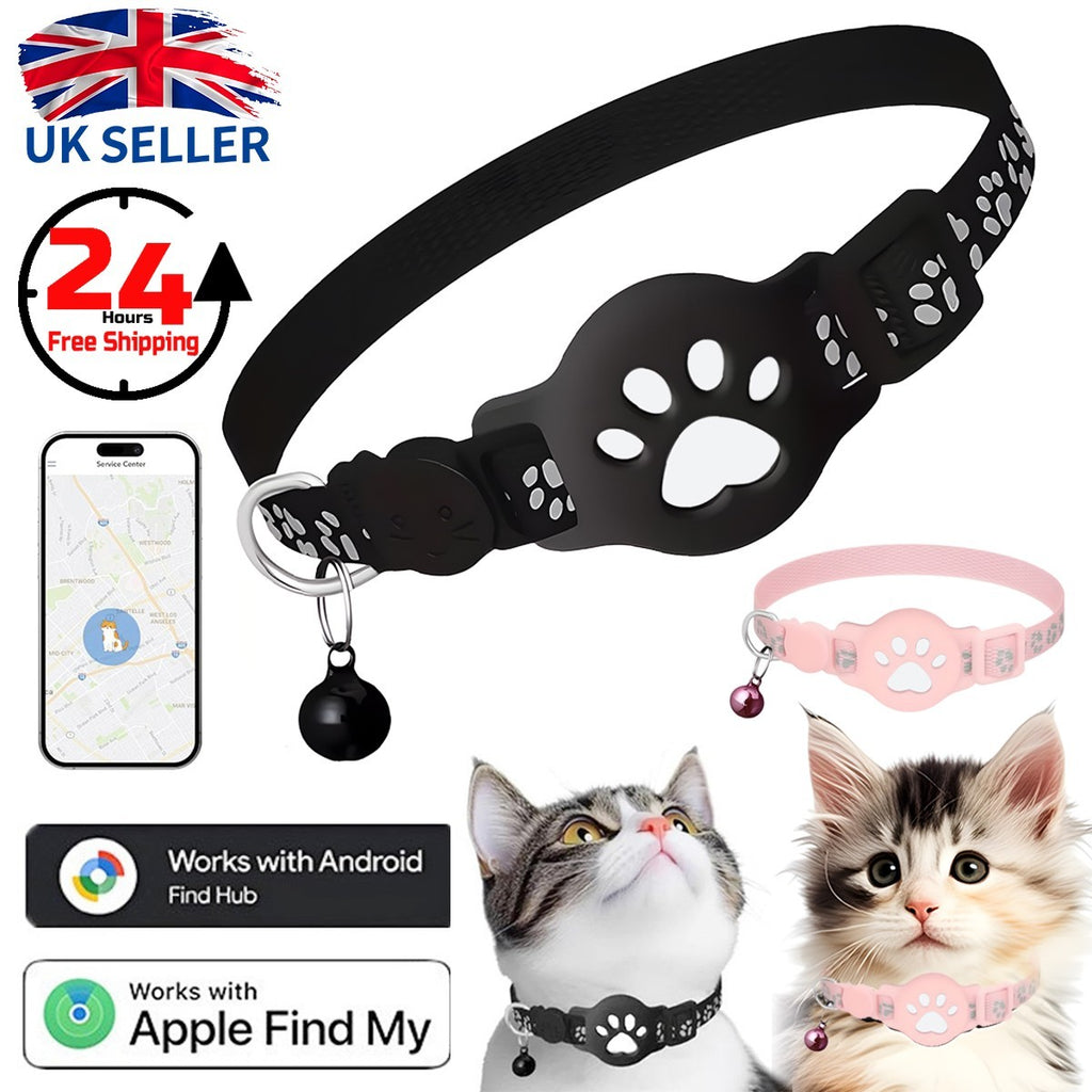 Cat Tracker Finder GPS Collar Waterproof Electronic Pet Locator for iOS Android