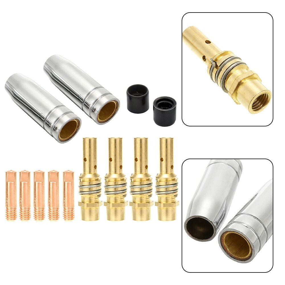 Sealeys Supermig Compatible 13Pcs Welding Torch 0 030 Nozzle Tip MIG Welder Set