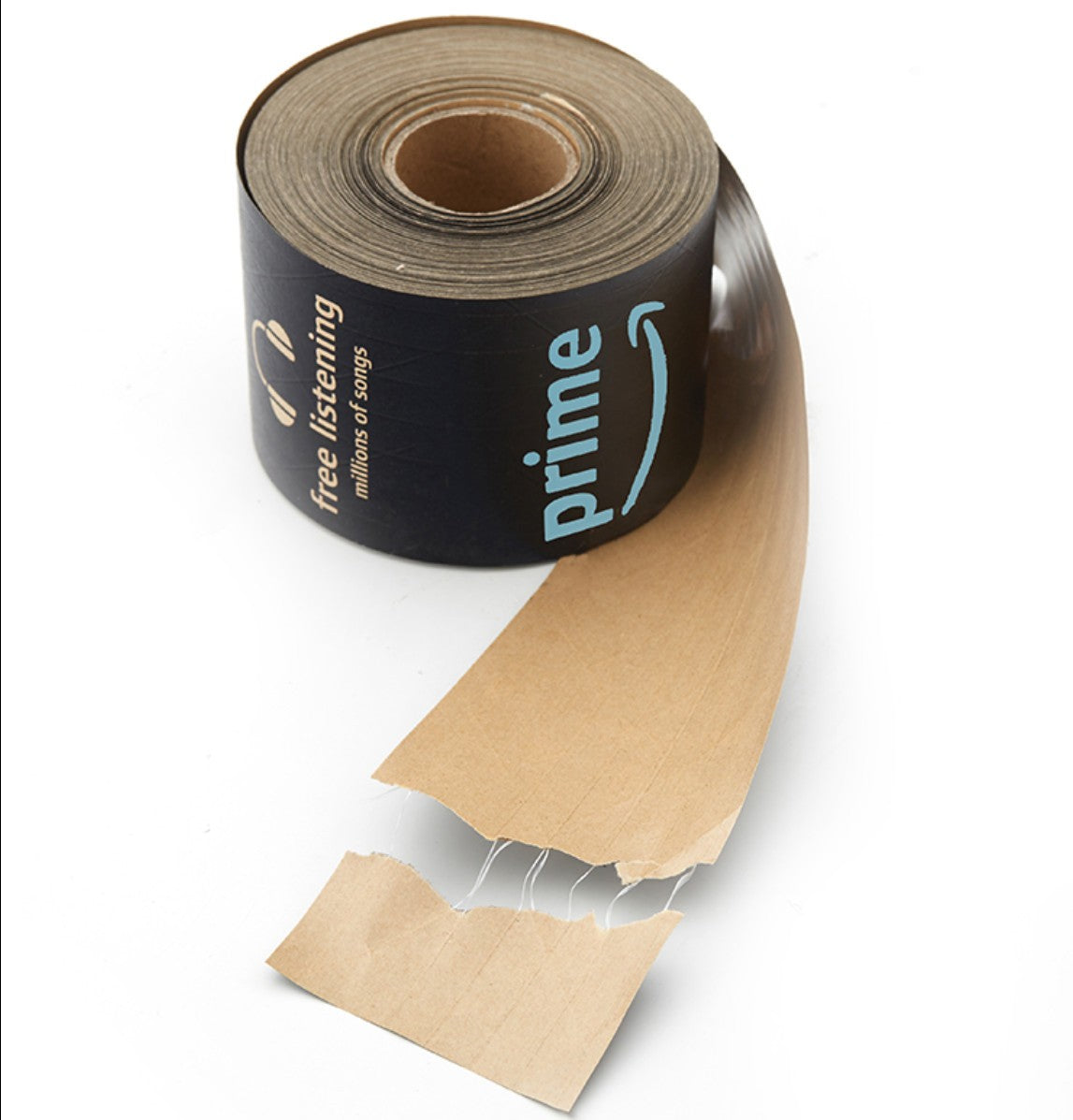 1 Roll 76mm*50m Carton Sealing Wet Water Kraft Paper Amazon Tape Packing Tape