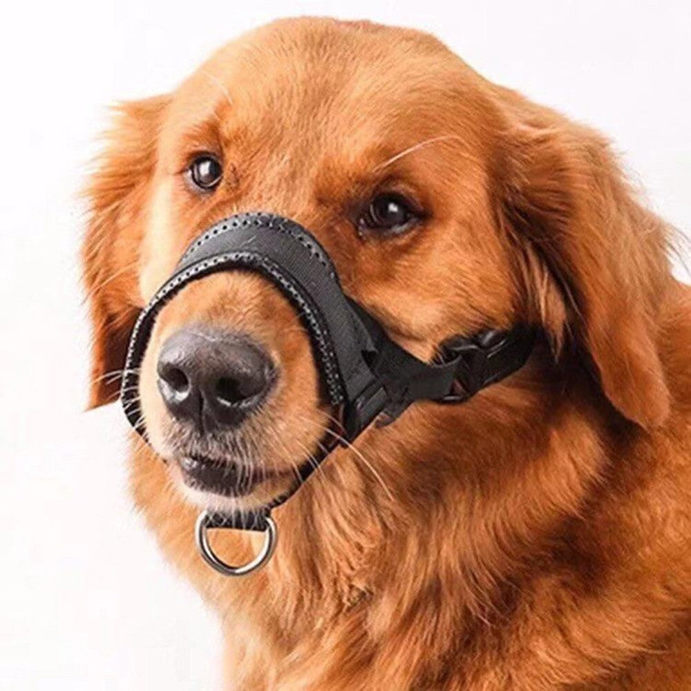 Adjustable Soft Nylon Dog Muzzle Anti-Biting Anti-Barking Safety Pet Mouth Cover