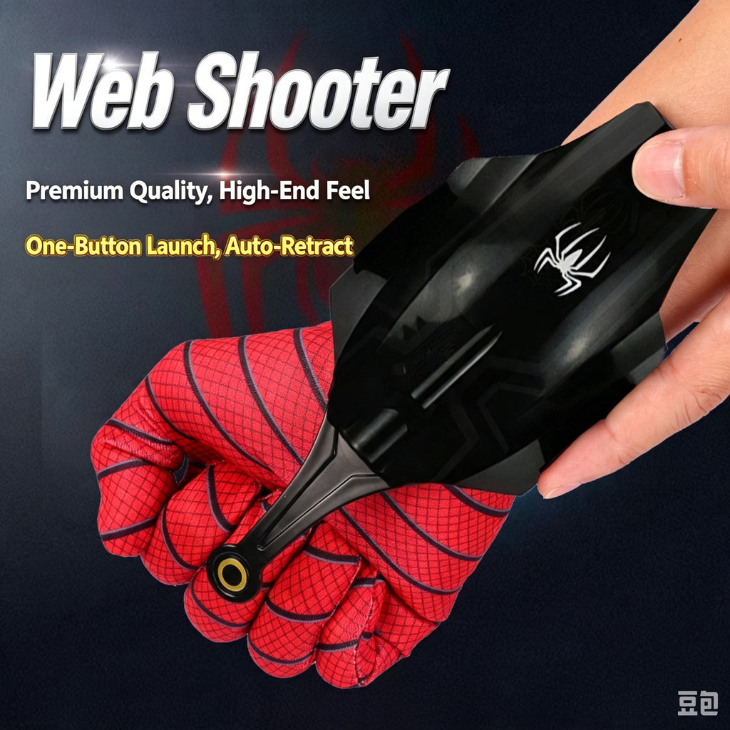 SpiderHero Miles Morales Electric Automatic Cord Winding Web Shooter String Toy
