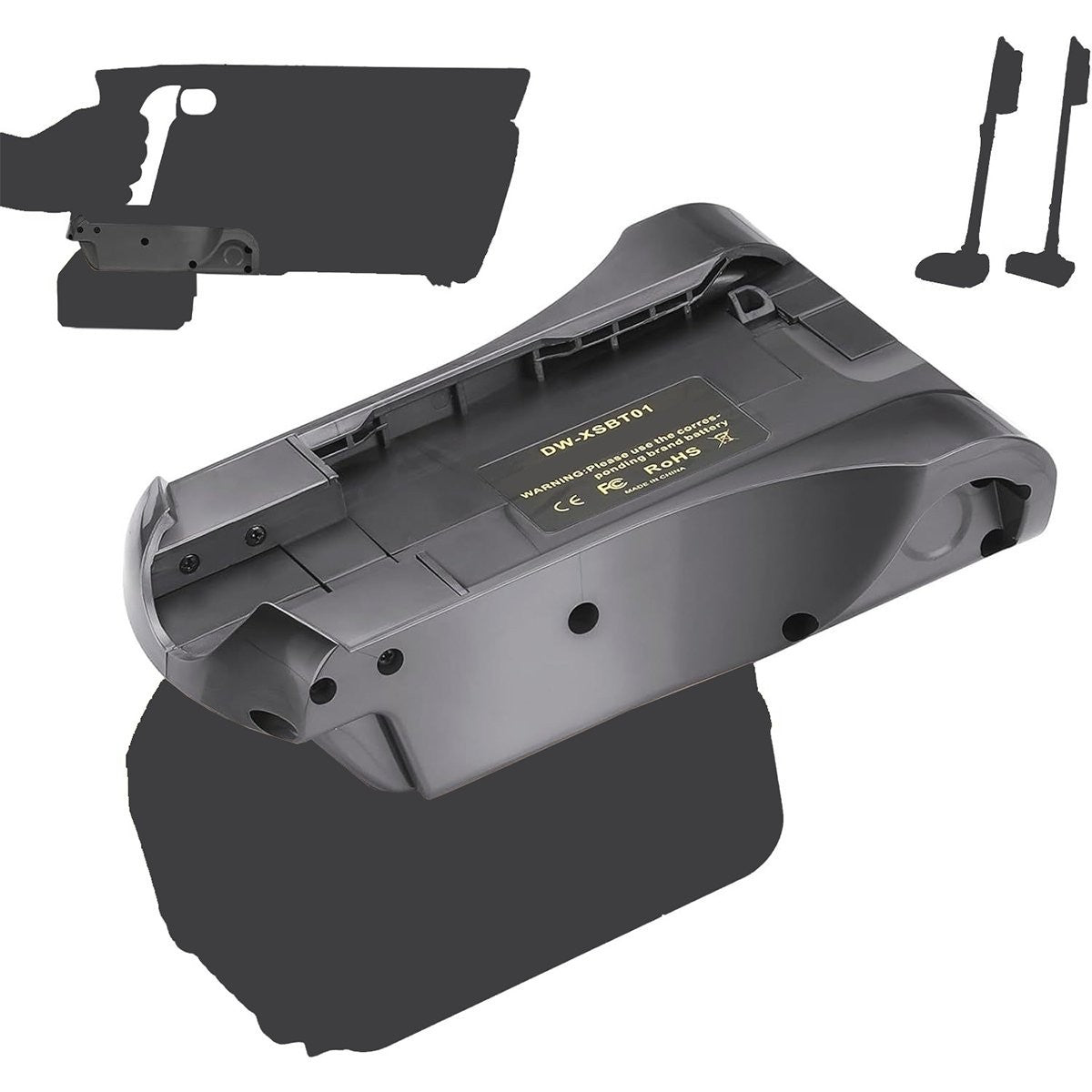 Adapter For Milwaukee 18V Battery Convert to For Shark Vacuum Battery