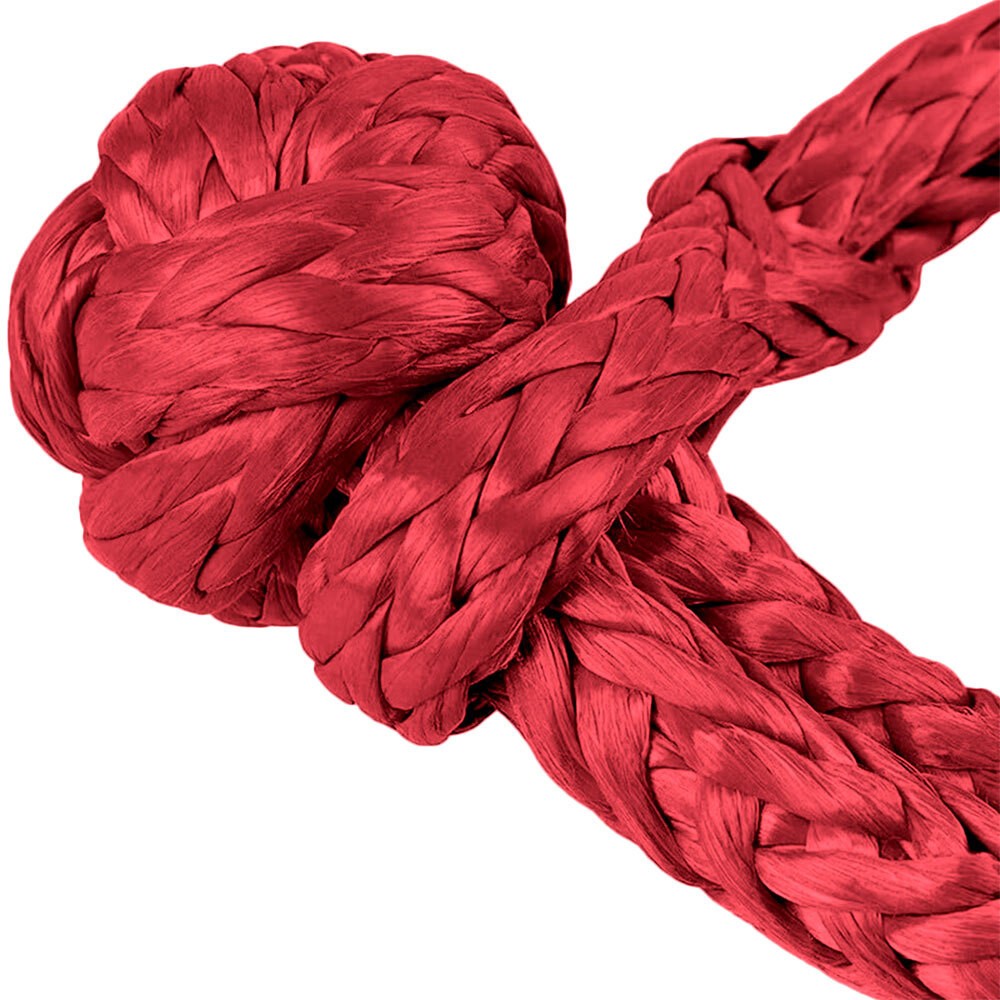 2X Soft Shackle Sleeve Fiber Synthetic Winch Recovery Rope 17 Tons 38000LBS