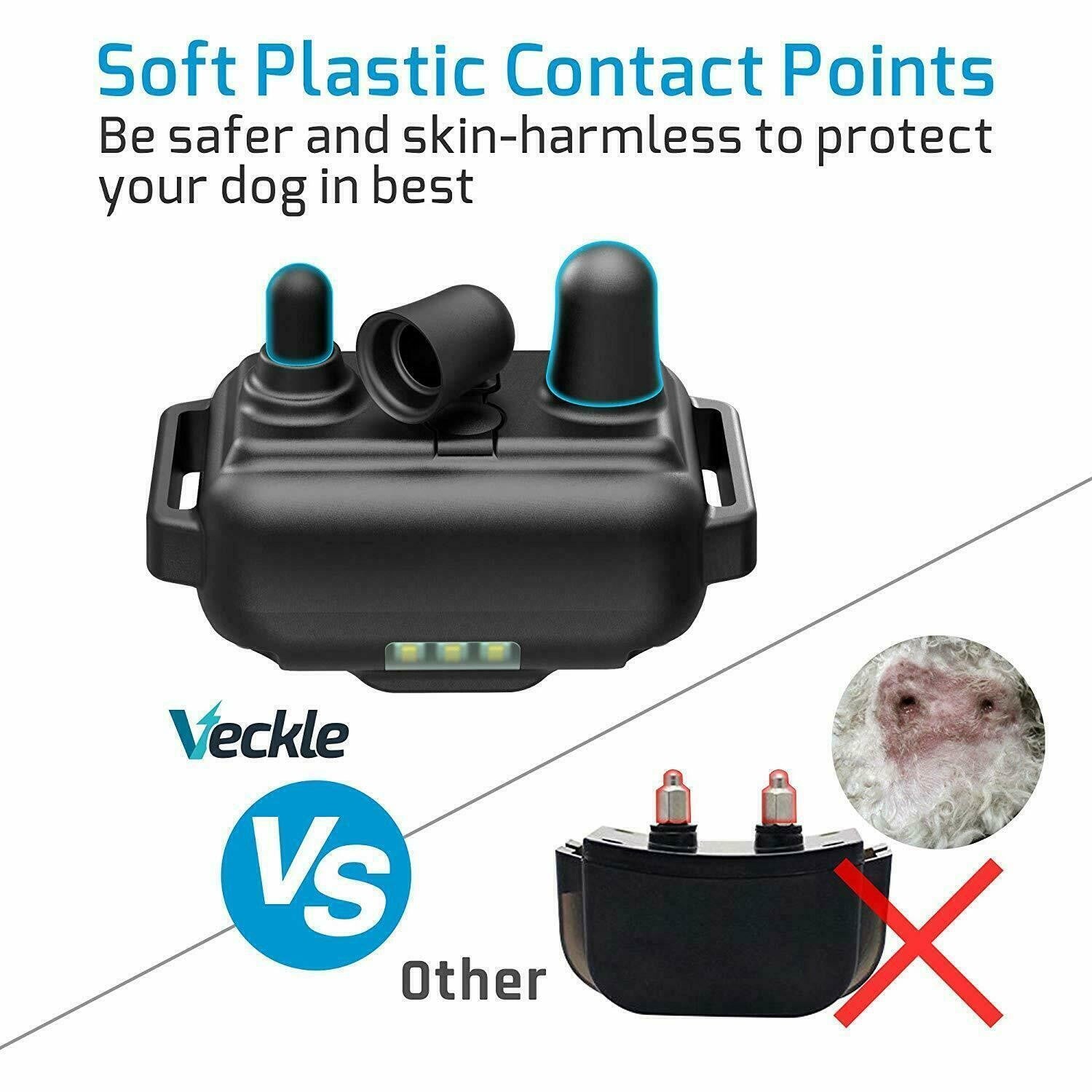 800M Electric Pet Dog Training Collar Anti Bark Obedience Remote Control LCD UK