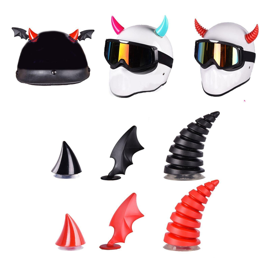 Motorcycle Helmet Decoration Sticker Devil Horn for Ski Helmet Accessories