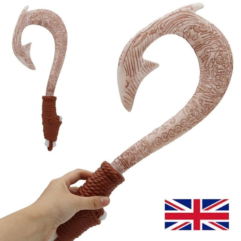 Ocean Adventure Fish Hook Knife Figure Toys W/Light Cosplay Maui Weapon