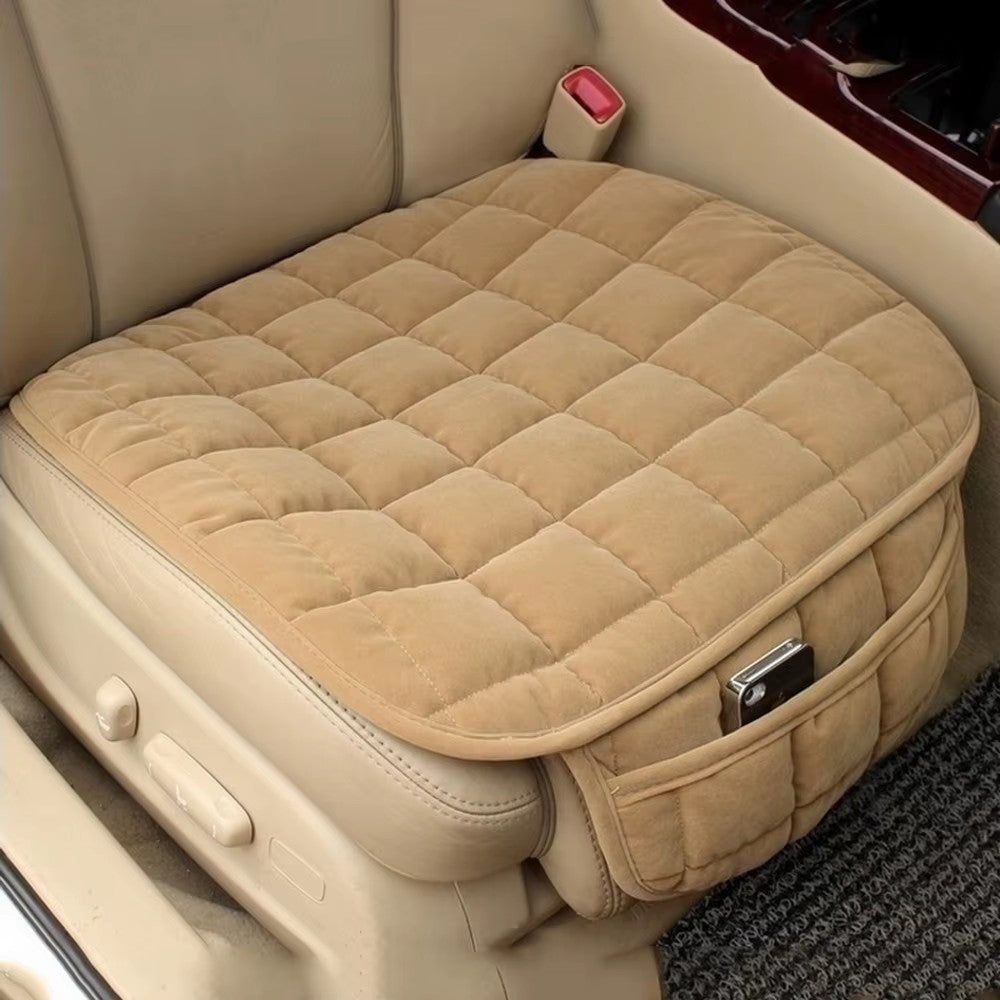 Universal Winter Warm Car Seat Cover Cushion Anti-Slip Front Chair Seat Breathab
