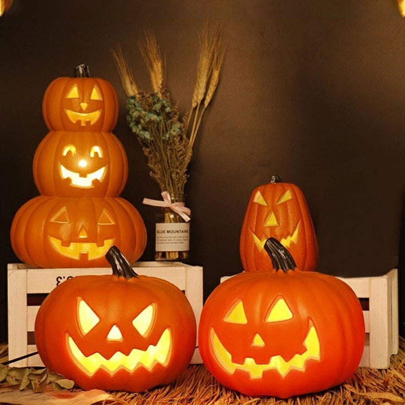 2026 Halloween Jack-o '-Lantern Yard Home Decoration Illuminated Large Pumpkins